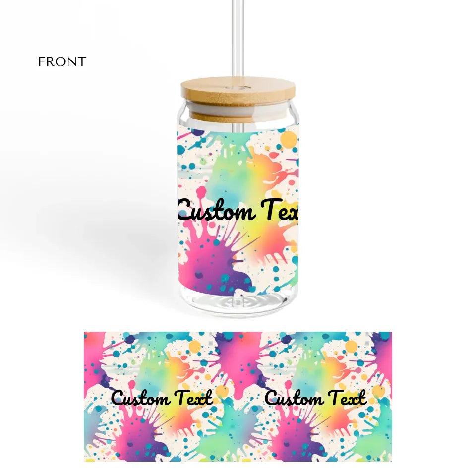 Custom Paint Splashes Glassware - ARTFULANE