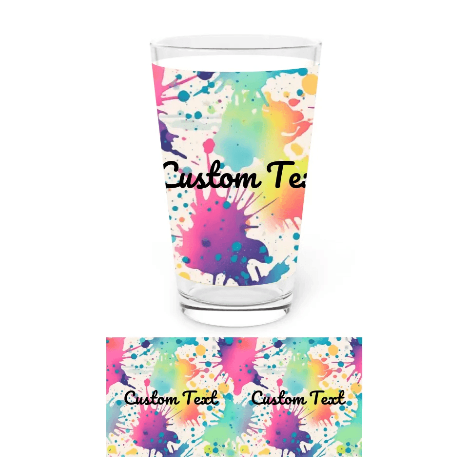 Custom Paint Splashes Glassware - ARTFULANE