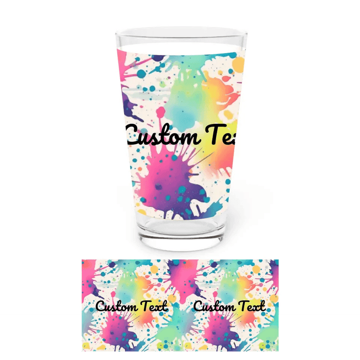Custom Paint Splashes Glassware - ARTFULANE