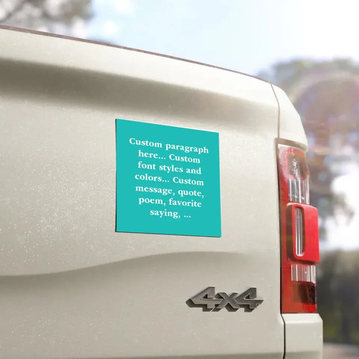 CAR MAGNET Closeup 3
