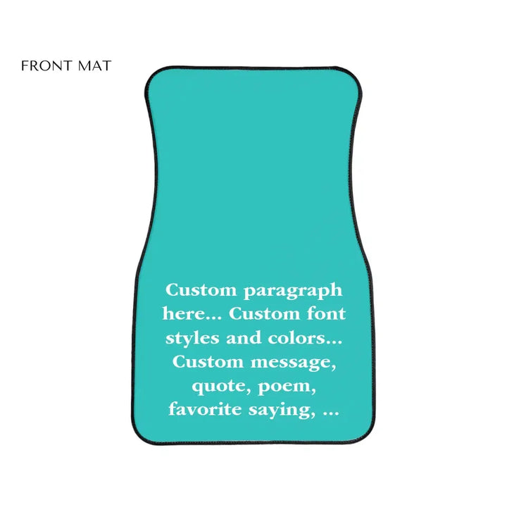 Car Floor Mats Front Flat