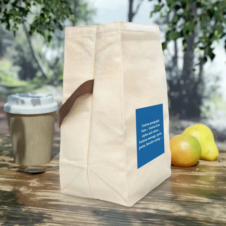 CANVAS LUNCH BAG Context 2