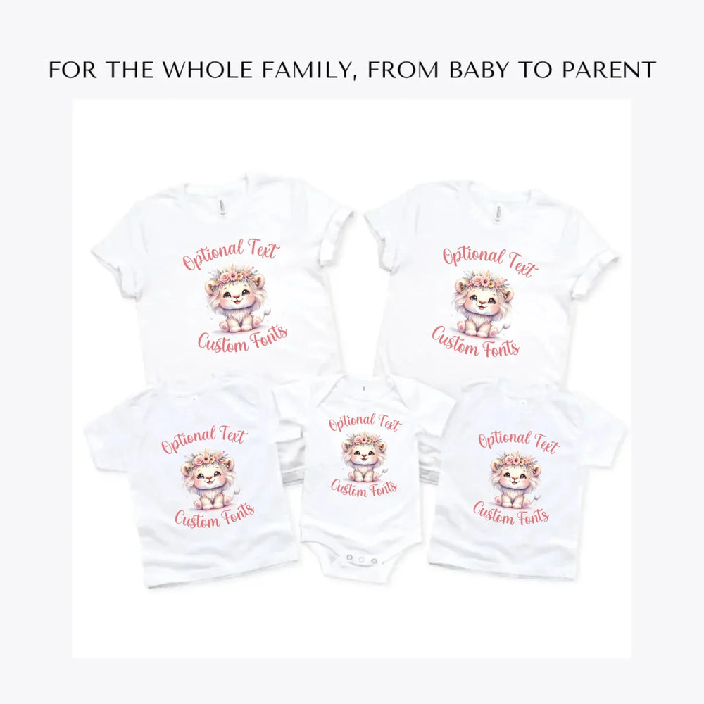 pastel-boho-lions-custom-t-shirts-adult-youth-toddler-baby-sizes-artfulane