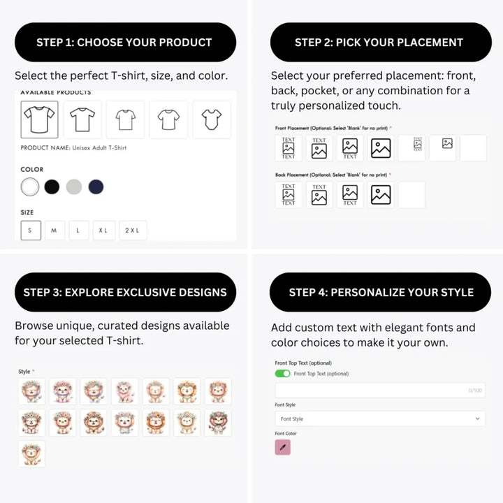 how-to-design-custom-pastel-boho-lions-t-shirt-personalization-options-artfulane