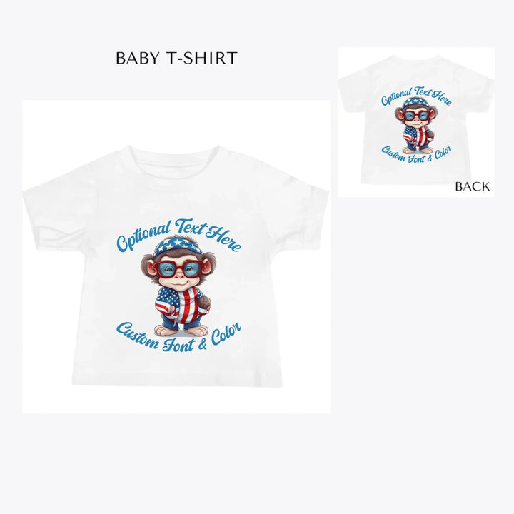 Patriotic-Cute-Animals-custom-baby-t-shirt-artfulane