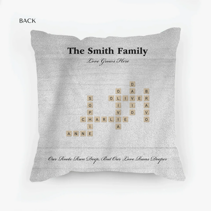 woven pillow back