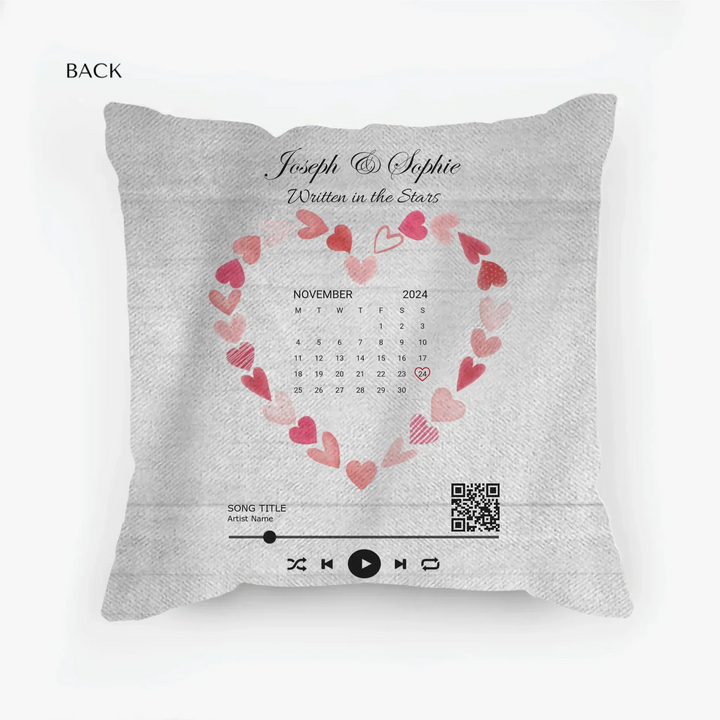 woven pillow back
