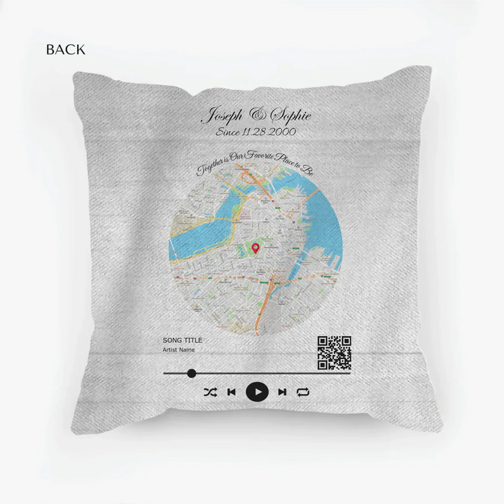 woven pillow back