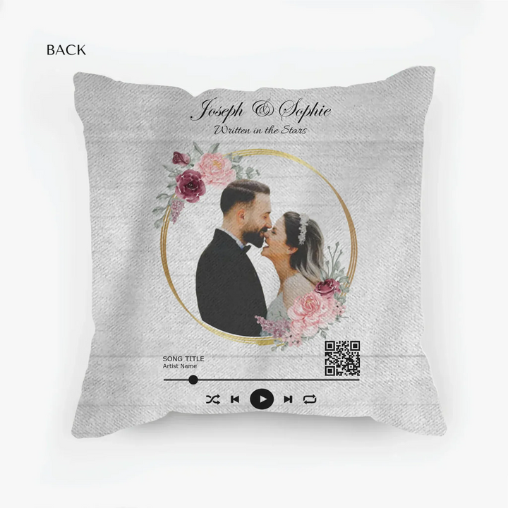 woven pillow back