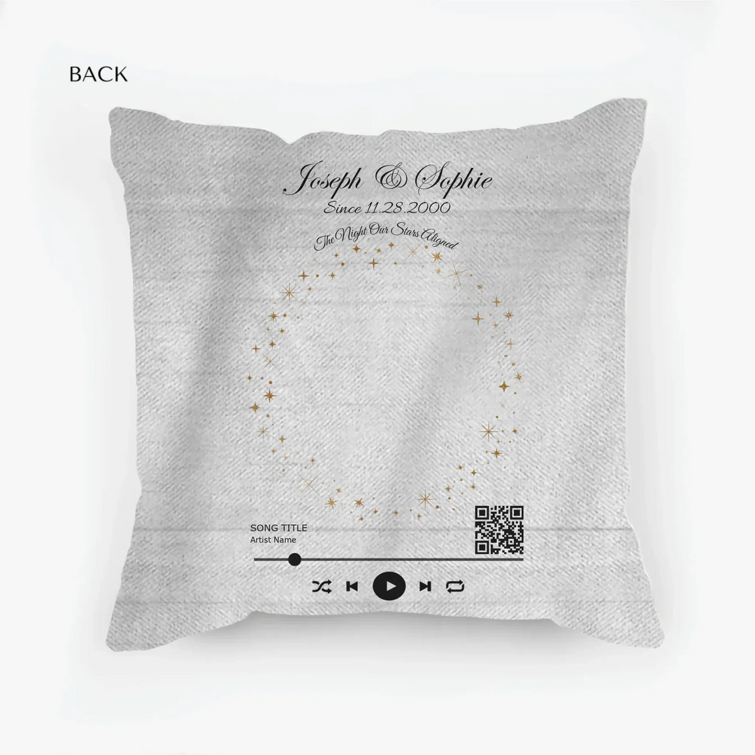 woven pillow back