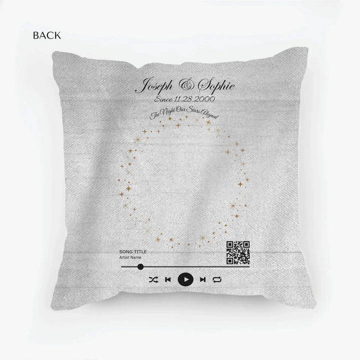woven pillow back