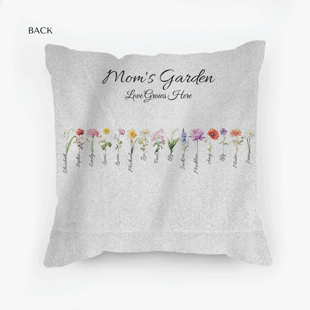 woven pillow back