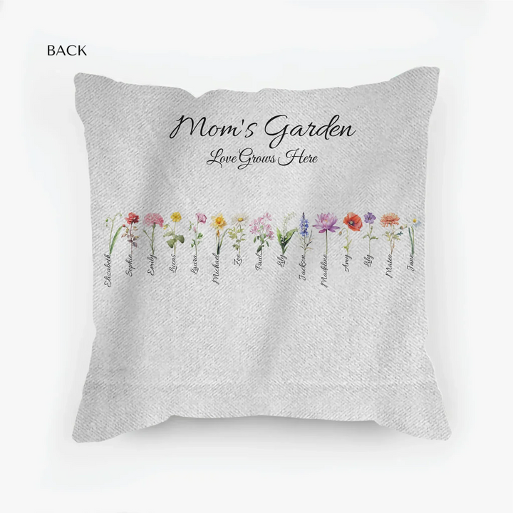 woven pillow back