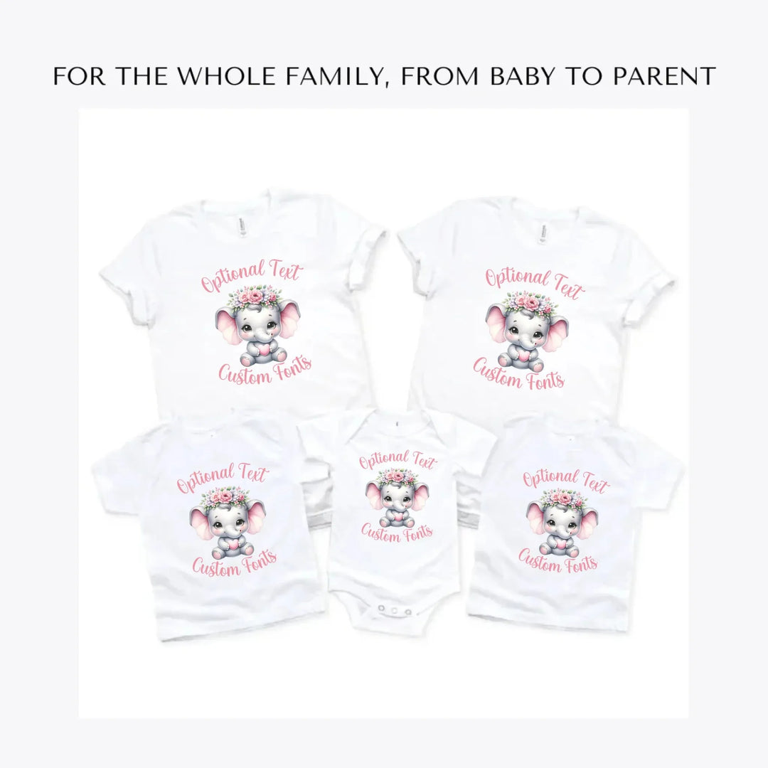 pink-nursery-elephant-custom-t-shirts-adult-youth-toddler-baby-sizes-artfulane