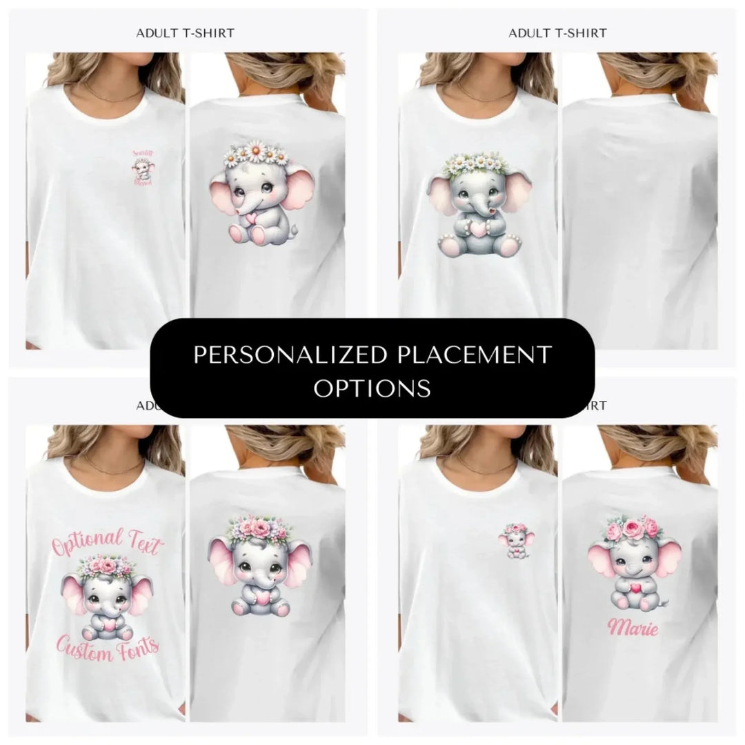 pink-nursery-elephant-custom-adult-t-shirt-design-placement-front-back-pocket-artfulane