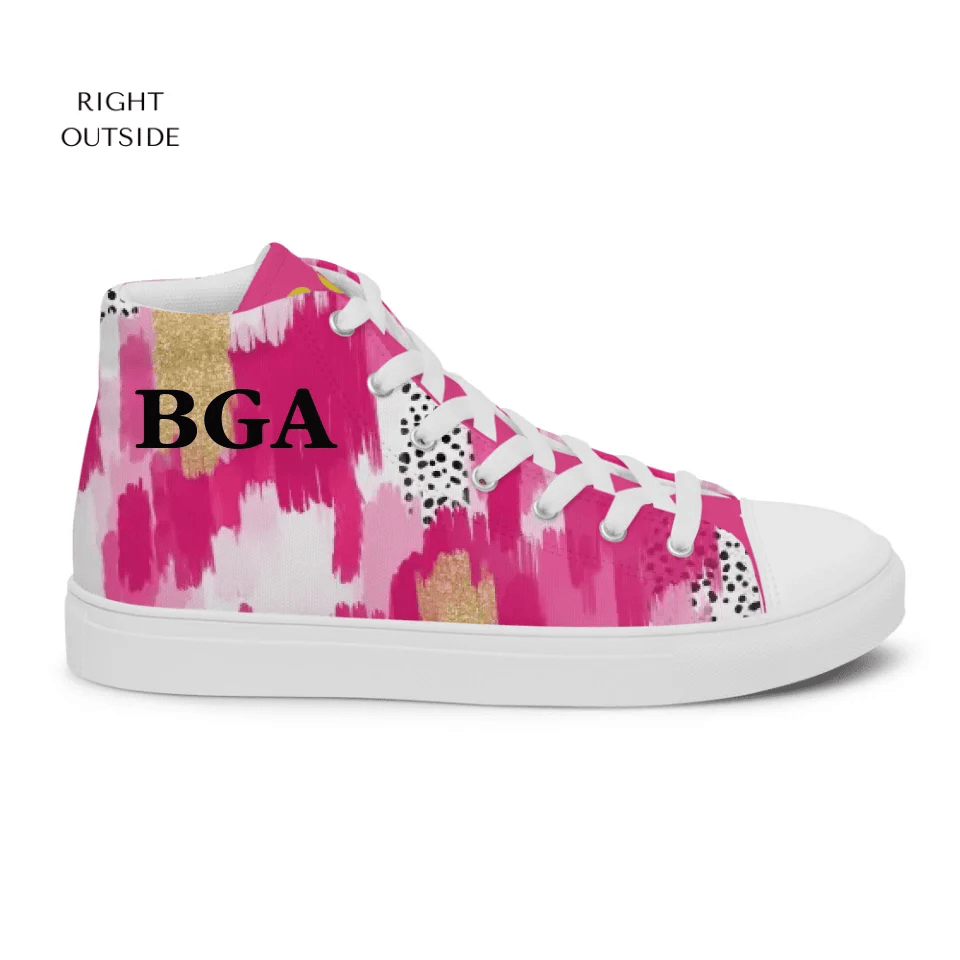 Custom Pink Brushstrokes Shoes - ARTFULANE