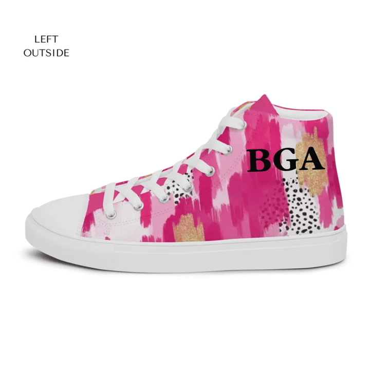 Custom Pink Brushstrokes Shoes - ARTFULANE