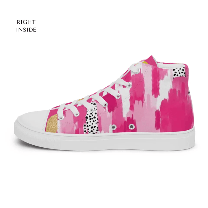 Custom Pink Brushstrokes Shoes - ARTFULANE