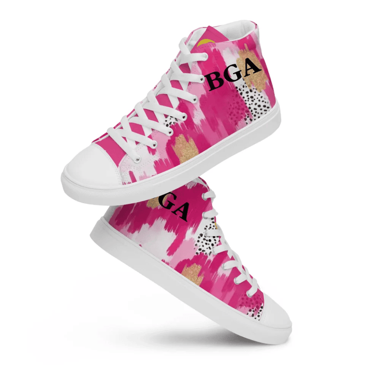 Custom Pink Brushstrokes Shoes - ARTFULANE