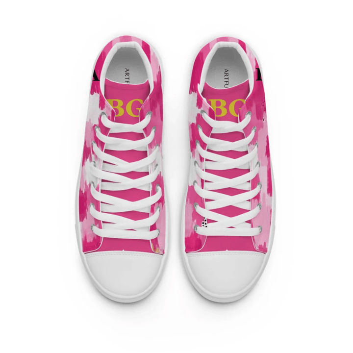 Custom Pink Brushstrokes Shoes - ARTFULANE
