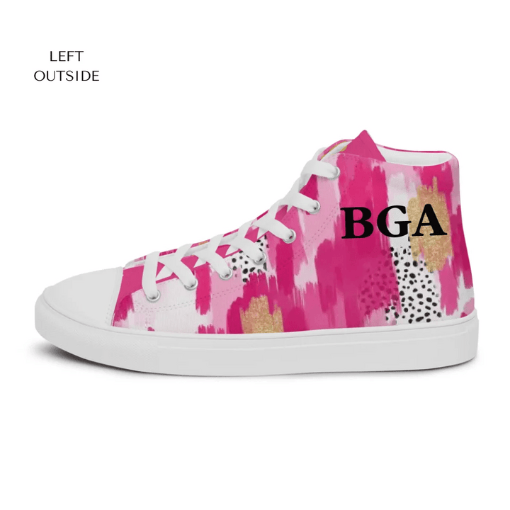 Custom Pink Brushstrokes Shoes - ARTFULANE