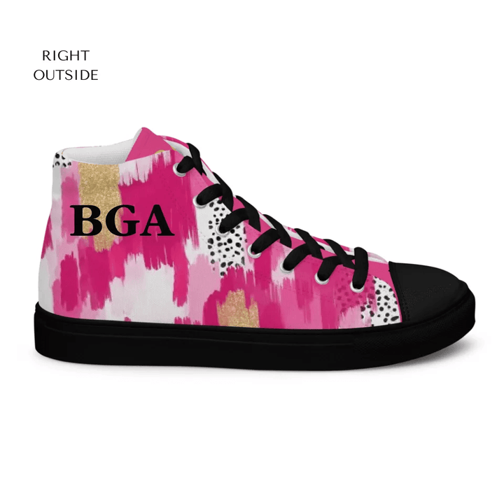 Custom Pink Brushstrokes Shoes - ARTFULANE