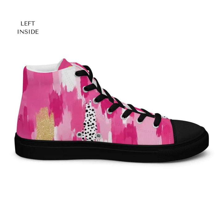 Custom Pink Brushstrokes Shoes - ARTFULANE