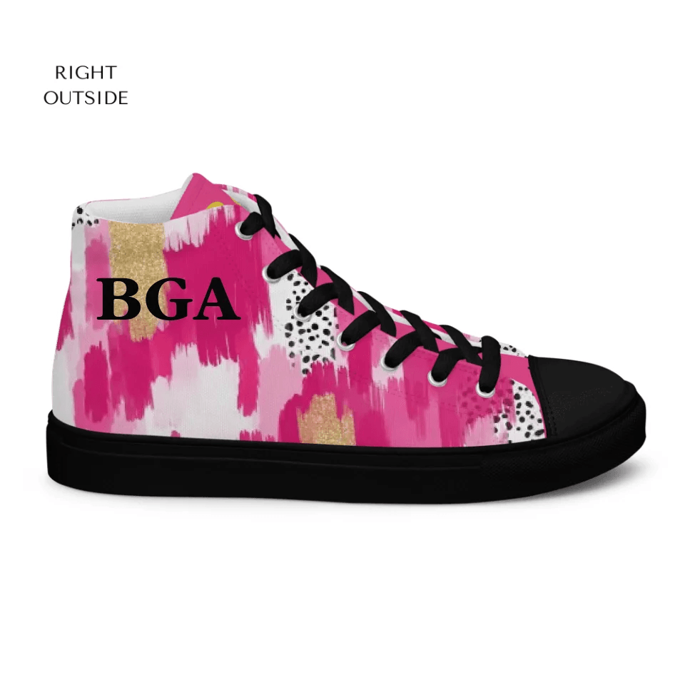 Custom Pink Brushstrokes Shoes - ARTFULANE