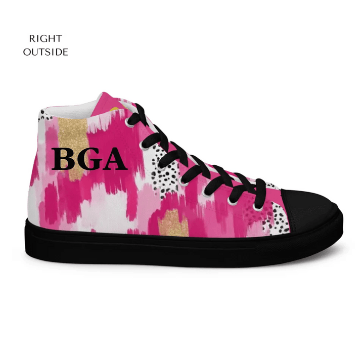 Custom Pink Brushstrokes Shoes - ARTFULANE