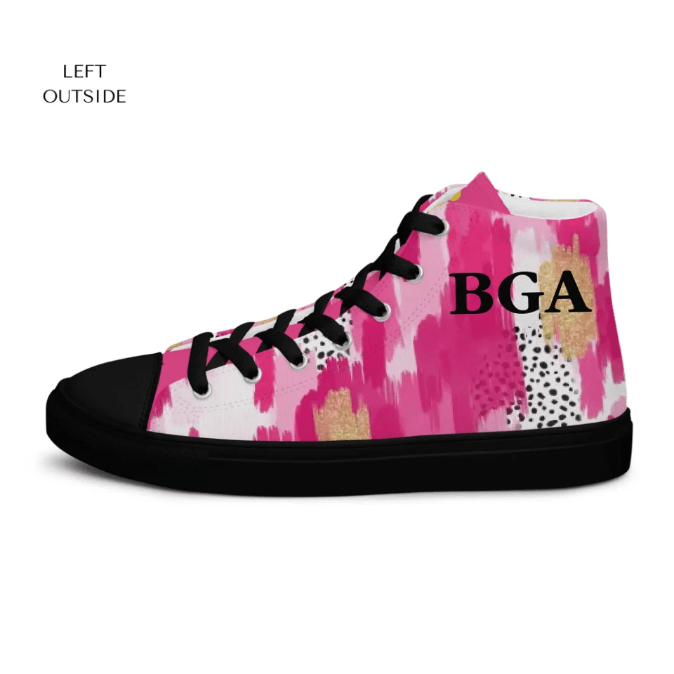 Custom Pink Brushstrokes Shoes - ARTFULANE