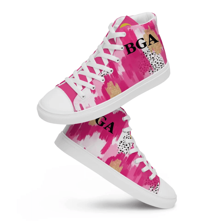 Custom Pink Brushstrokes Shoes - ARTFULANE