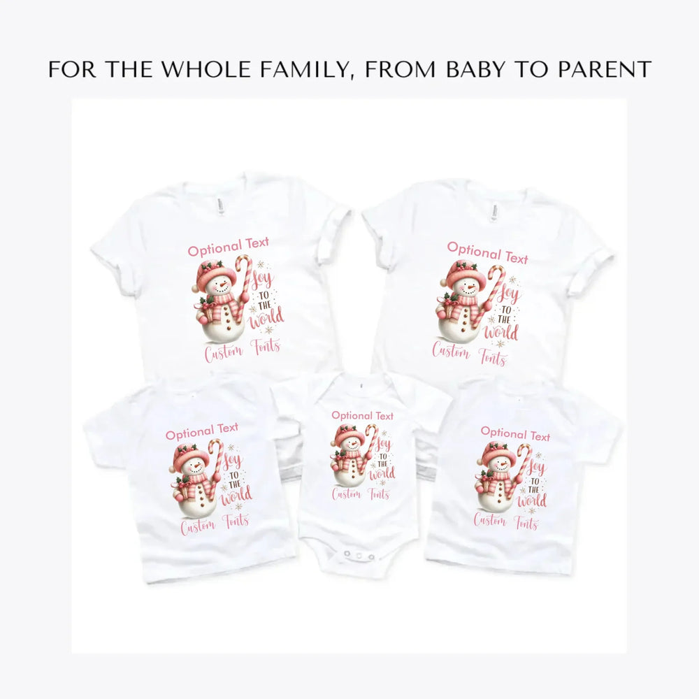 Pink-Christmas-custom-t-shirts-adult-youth-toddler-baby-sizes-artfulane