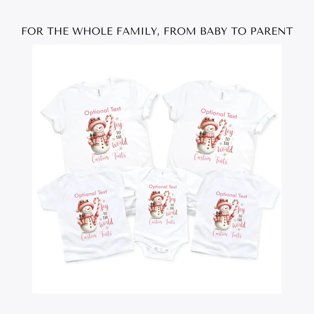 Pink-Christmas-custom-t-shirts-adult-youth-toddler-baby-sizes-artfulane