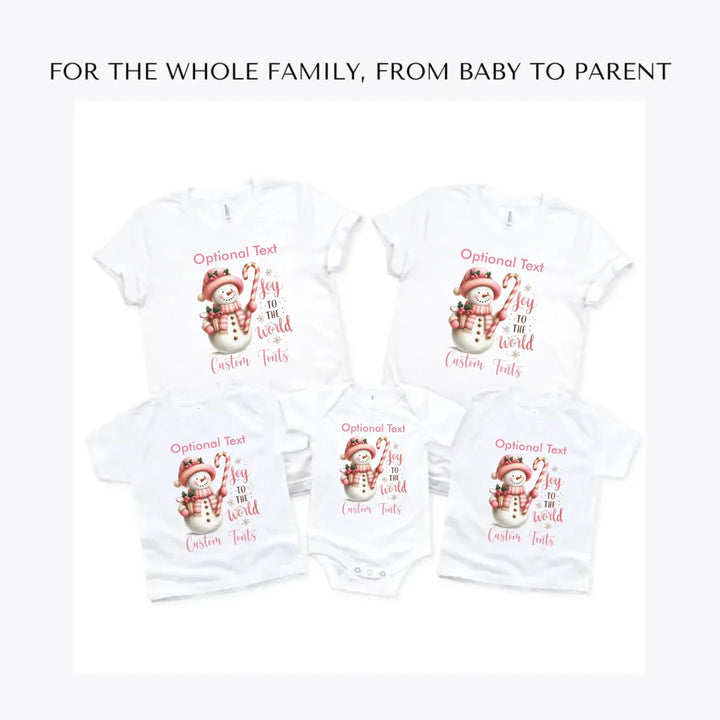 Pink-Christmas-custom-t-shirts-adult-youth-toddler-baby-sizes-artfulane
