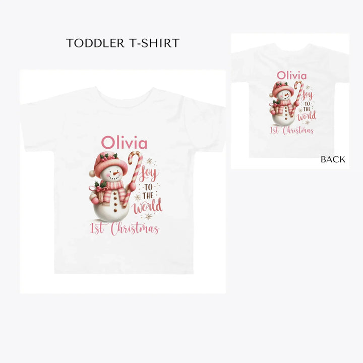 Pink-Christmas-toddler-custom-t-shirt-artfulane