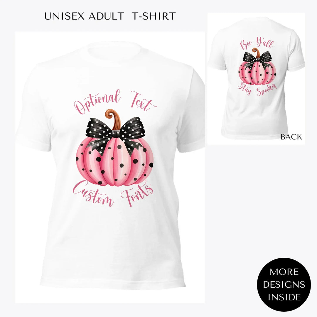 Pink-Halloween-Coquette-Bow-custom-women-unisex-adult-t-shirt-artfulane
