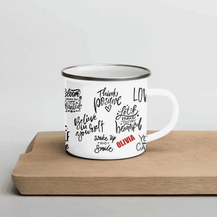 Custom Positive Mindset Motivational Mug - ARTFULANE