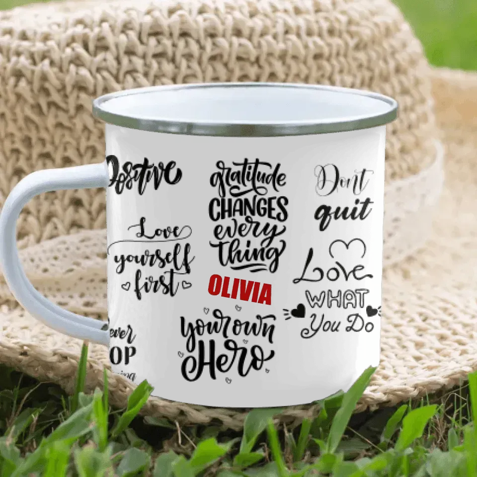 Custom Positive Mindset Motivational Mug - ARTFULANE