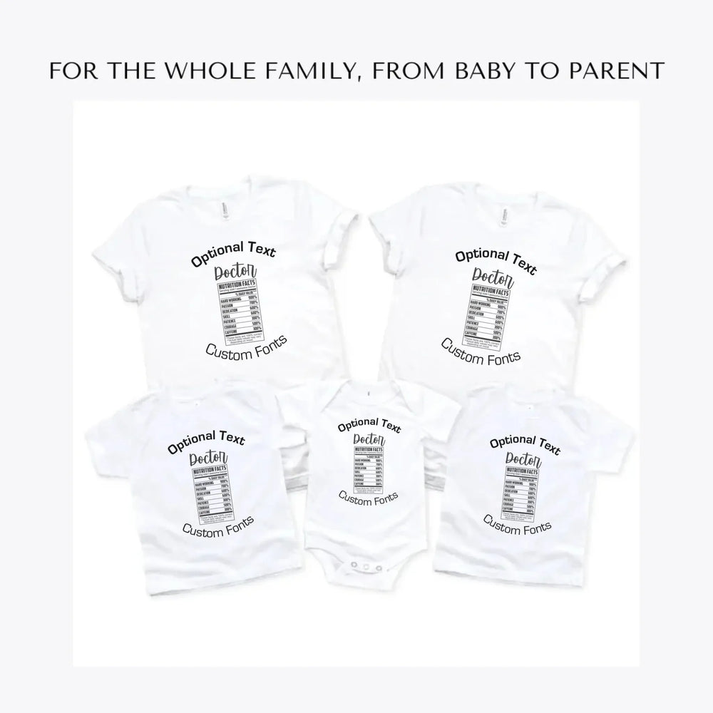 Professions-Nutrition-Facts-custom-t-shirts-adult-youth-toddler-baby-sizes-artfulane