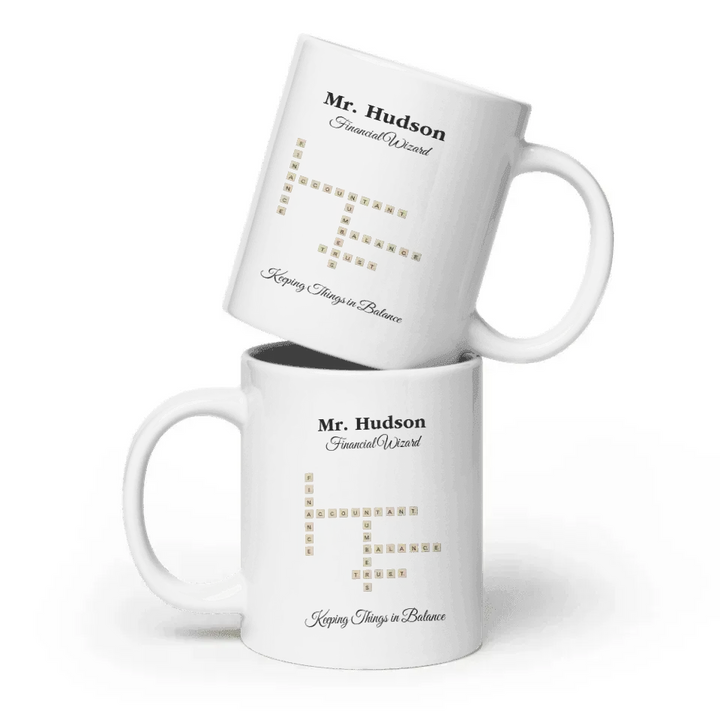 Custom Professions Word Tile Mug - ARTFULANE