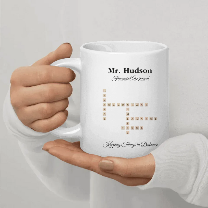 Custom Professions Word Tile Mug - ARTFULANE