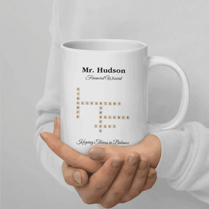 Custom Professions Word Tile Mug - ARTFULANE