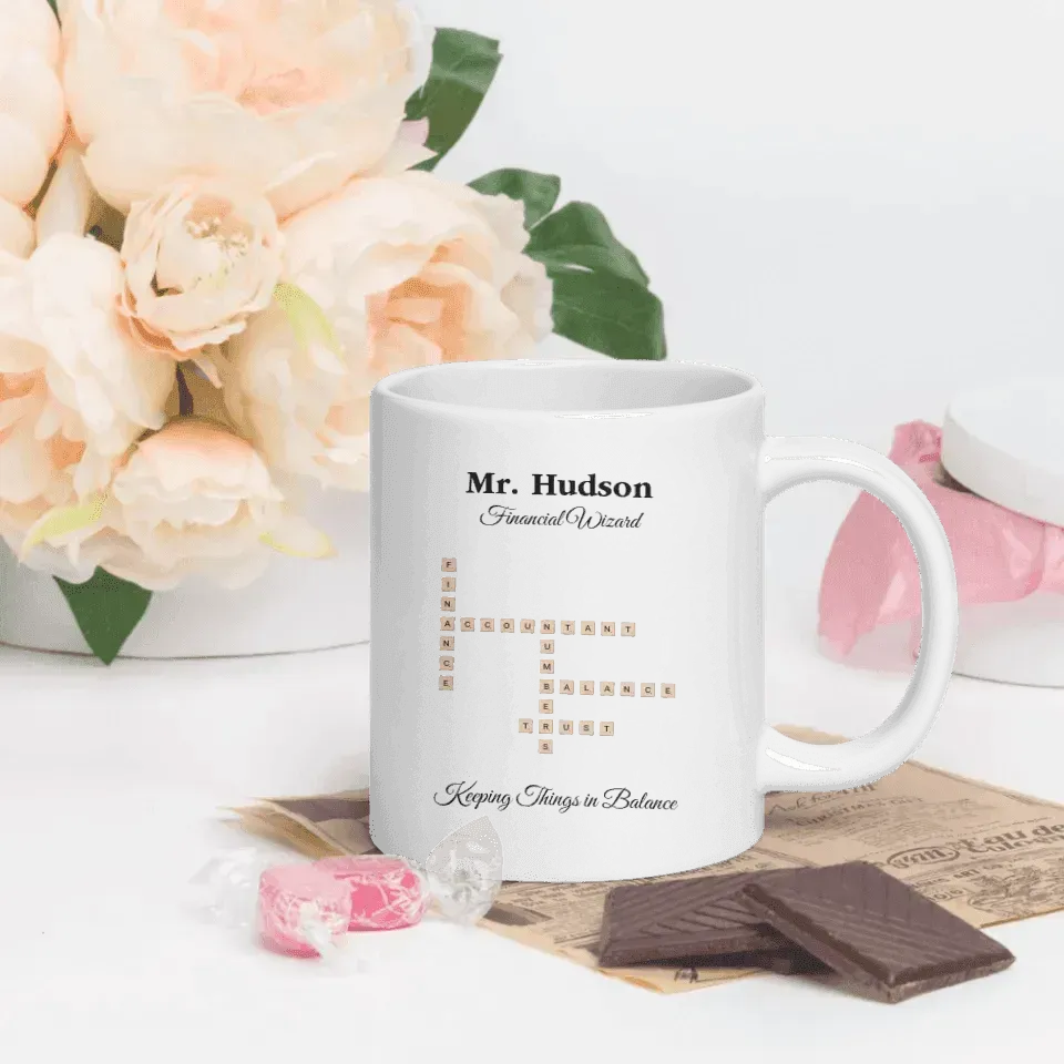 Custom Professions Word Tile Mug - ARTFULANE