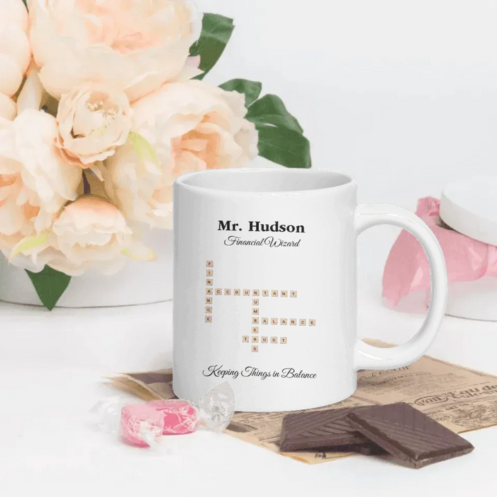 Custom Professions Word Tile Mug - ARTFULANE