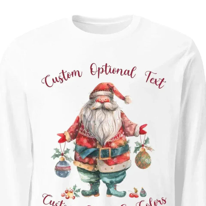 Custom Quirky Whimsical Christmas Long Sleeve T-Shirt - ARTFULANE