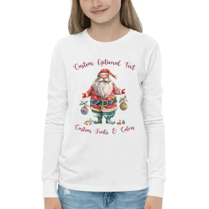Custom Quirky Whimsical Christmas Long Sleeve T-Shirt - ARTFULANE