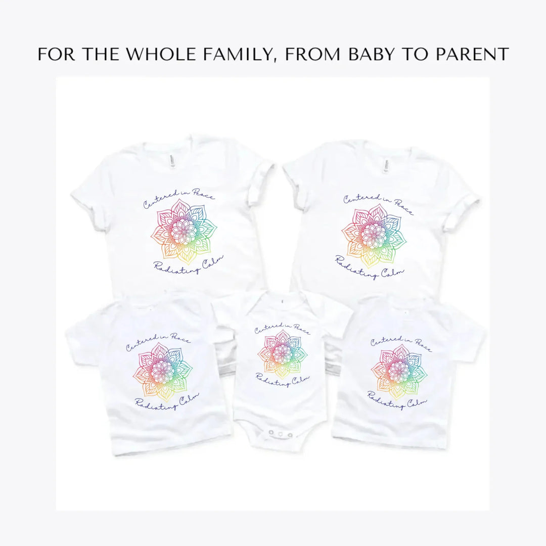 Rainbow-and-Gold-Mandala-custom-t-shirts-adult-youth-toddler-baby-sizes-artfulane