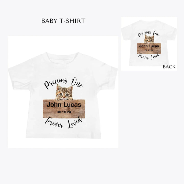 Realistic-Cat-Breed-Peeking-custom-baby-t-shirt-artfulane