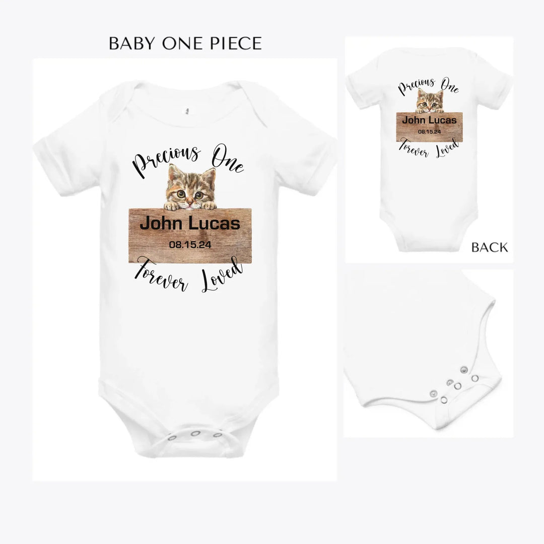 Realistic-Cat-Breed-Peeking-custom-baby-onesie-artfulane