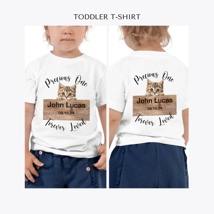 Realistic-Cat-Breed-Peeking-custom-toddler-t-shirt-artfulane
